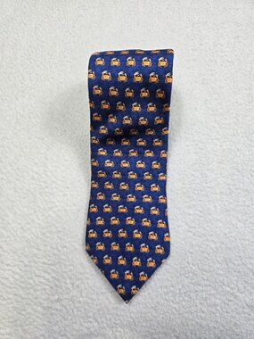 Tommy Hilfiger Mens 100% Silk Crab Pattern Tie 58"